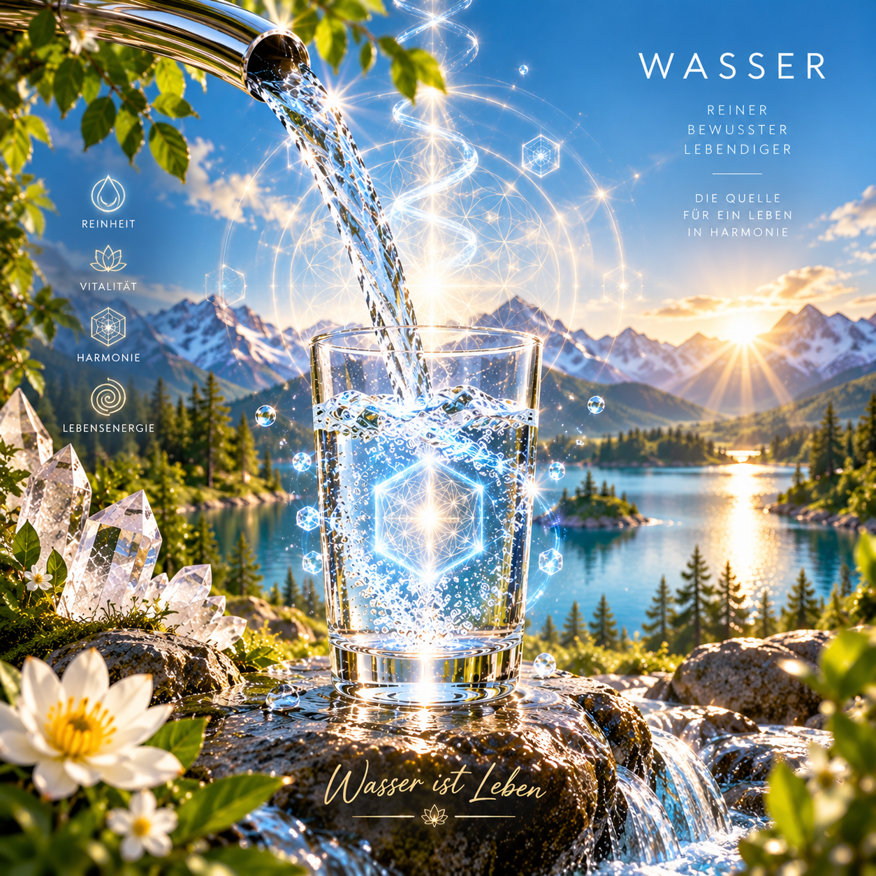 Lebendiges Wasser im Bergparadies