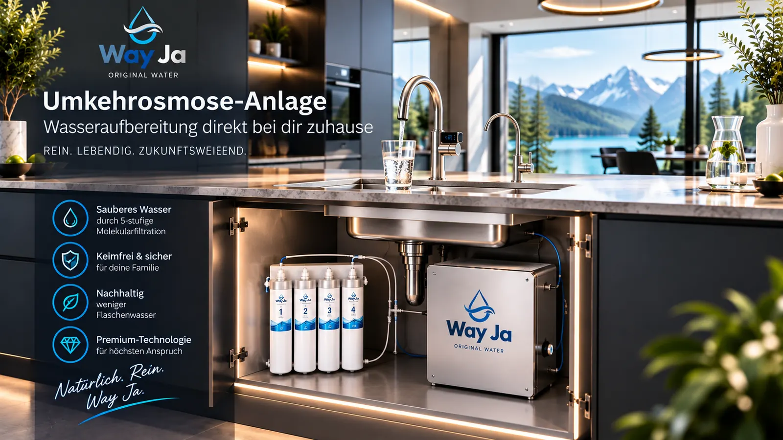 Umkehrosmose Anlage zuhause