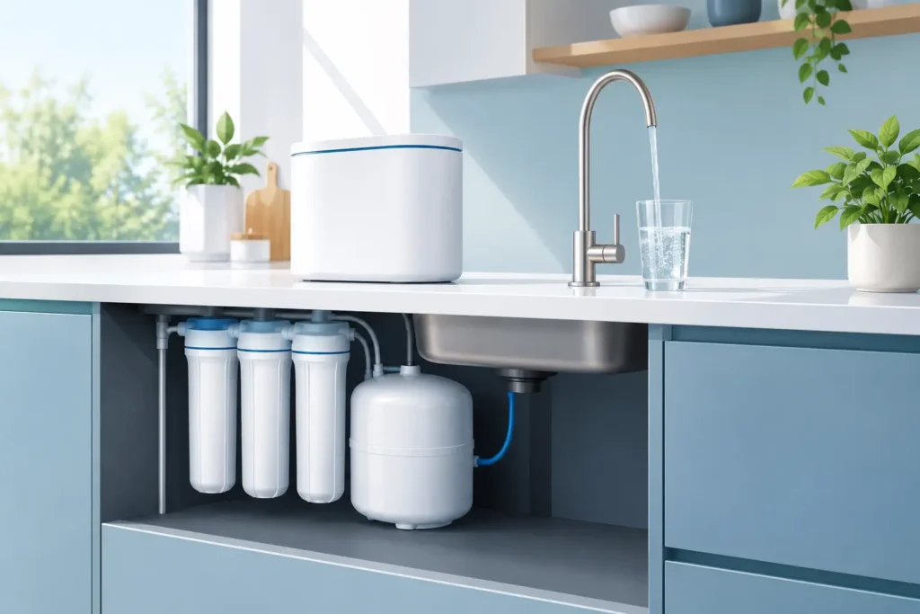 Directflow-Umkehrosmose-System für zuhause