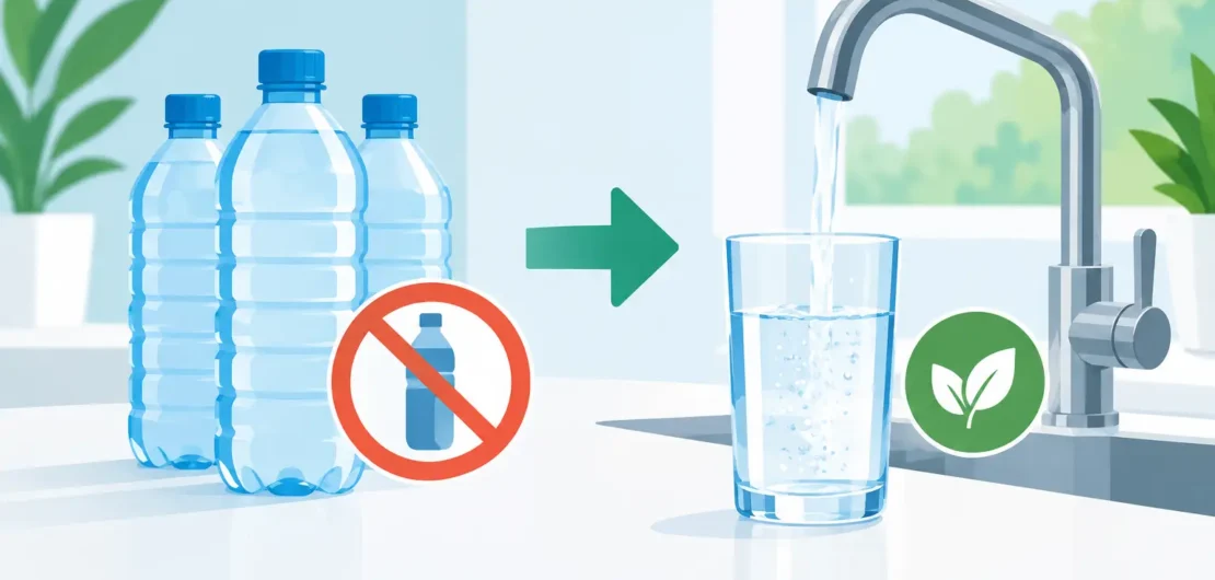 Flaschenwasser durch Leitungswasser ersetzen