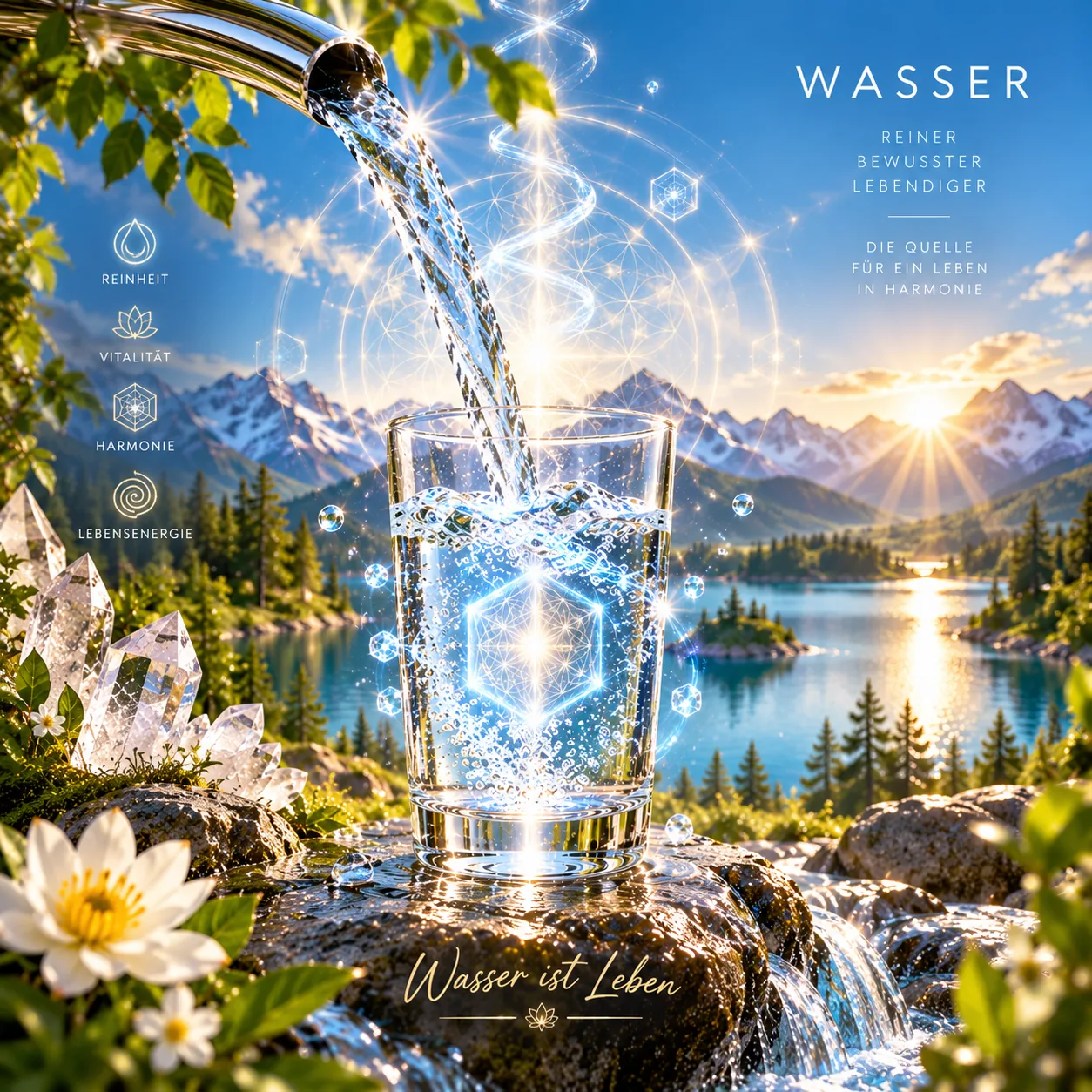 Lebendiges Wasser im Bergparadies