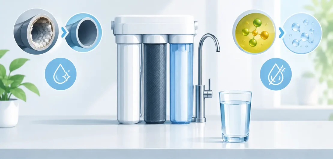 Wasserfilter gegen Kalk und Chlor richtig wählen