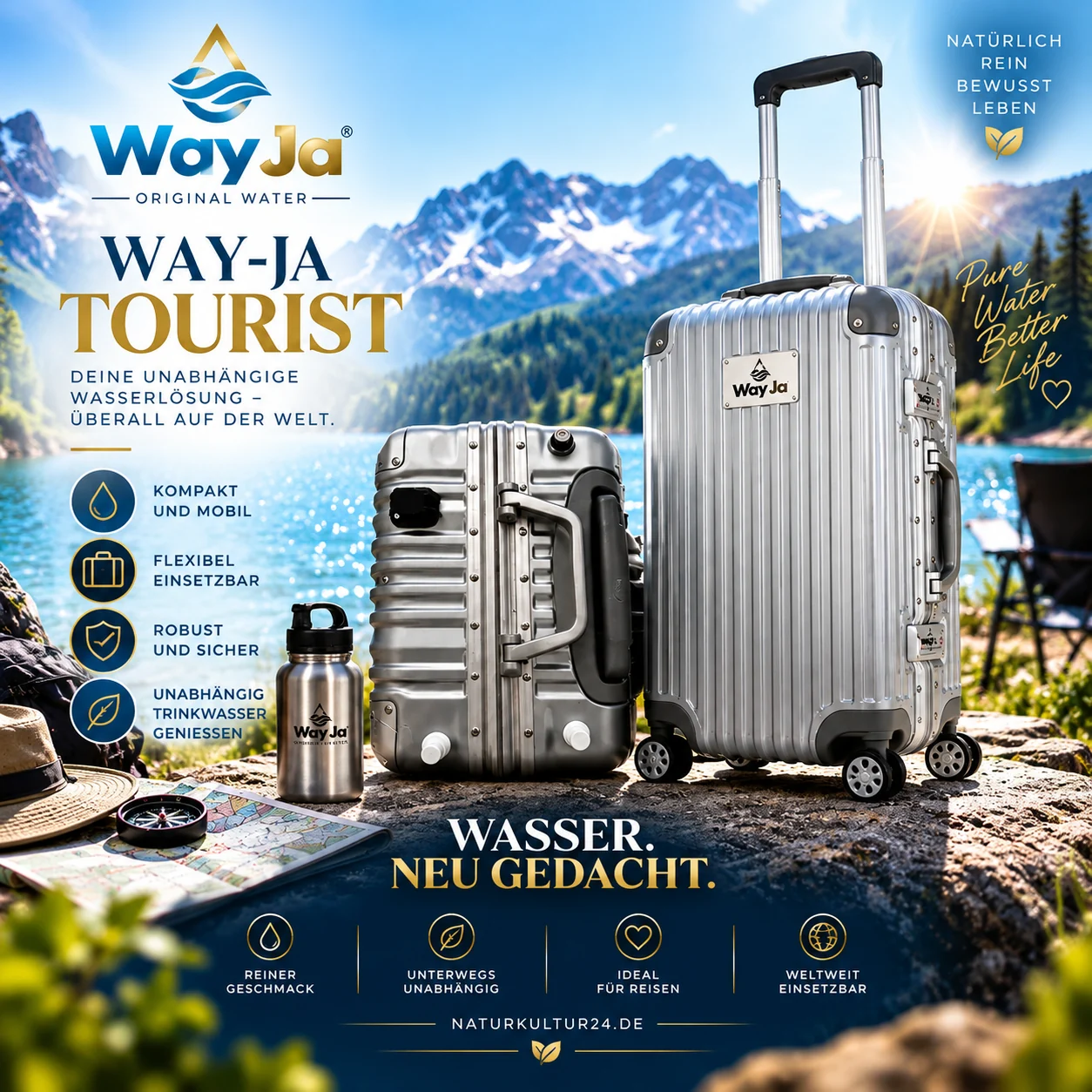 Way-Ja Tourist mobile Wasseraufbereitung für Reisen