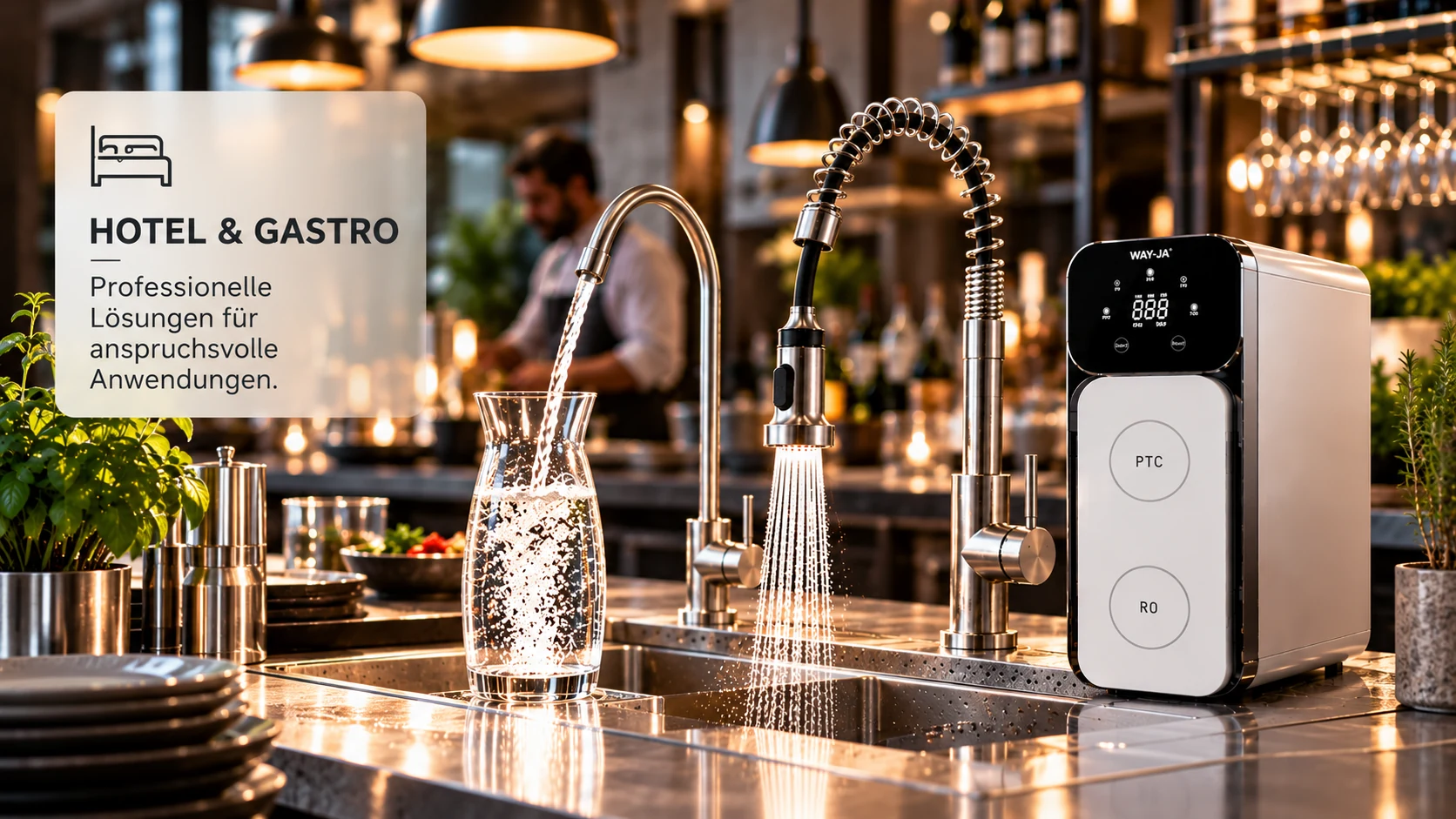 Way-Ja Wasseraufbereitung für Hotel und Gastronomie