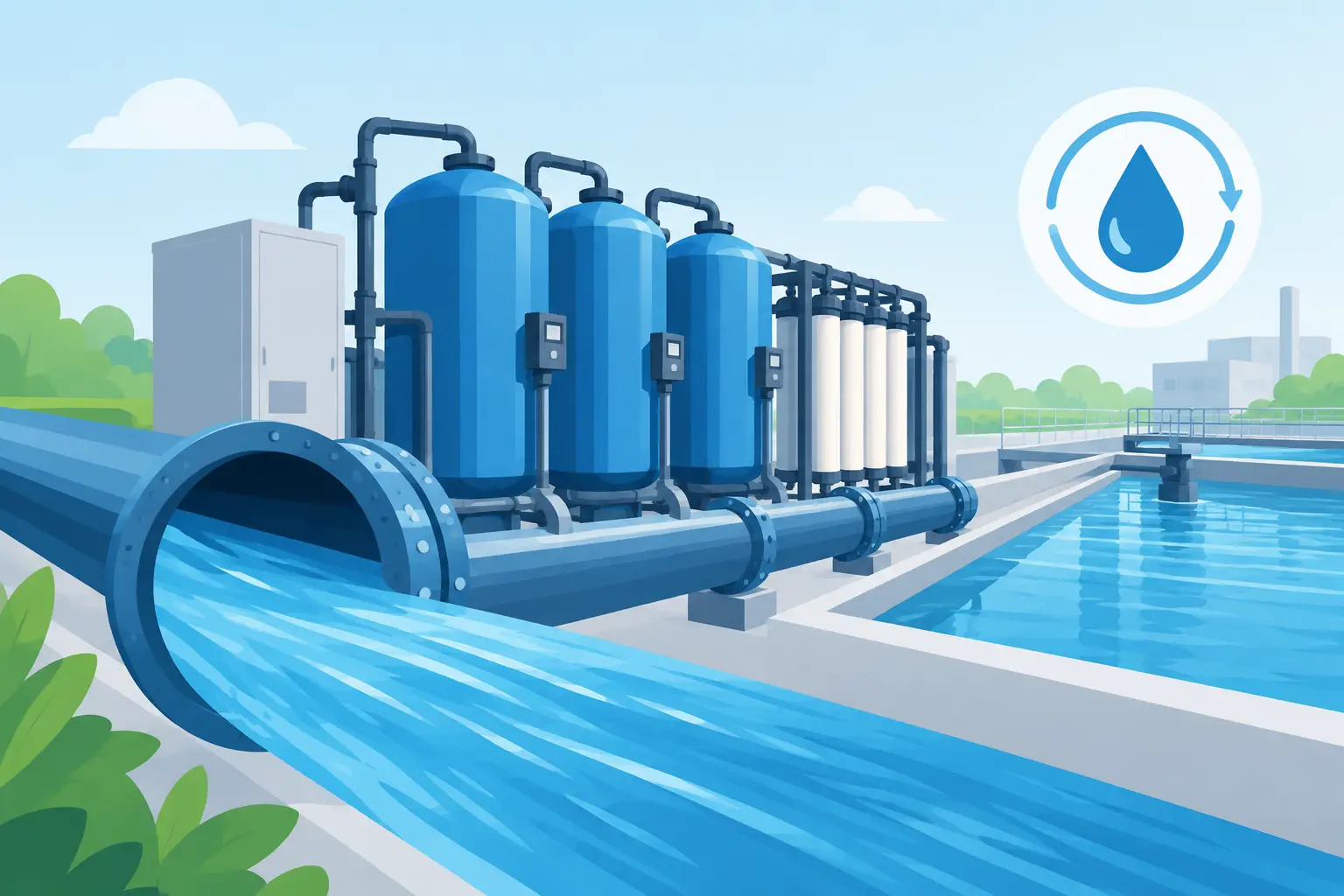 Wasseraufbereitung bei hohem Durchfluss planen